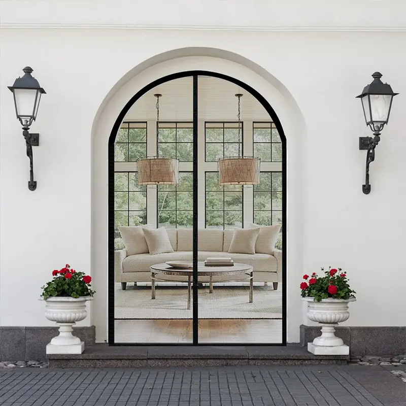 Custom Arched Magnetic Screen Door